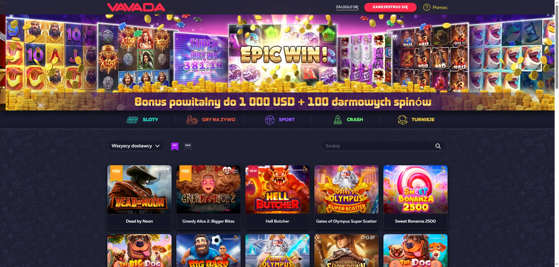 Vavada Casino strona główna – gry, bonusy i wypłaty w Polsce