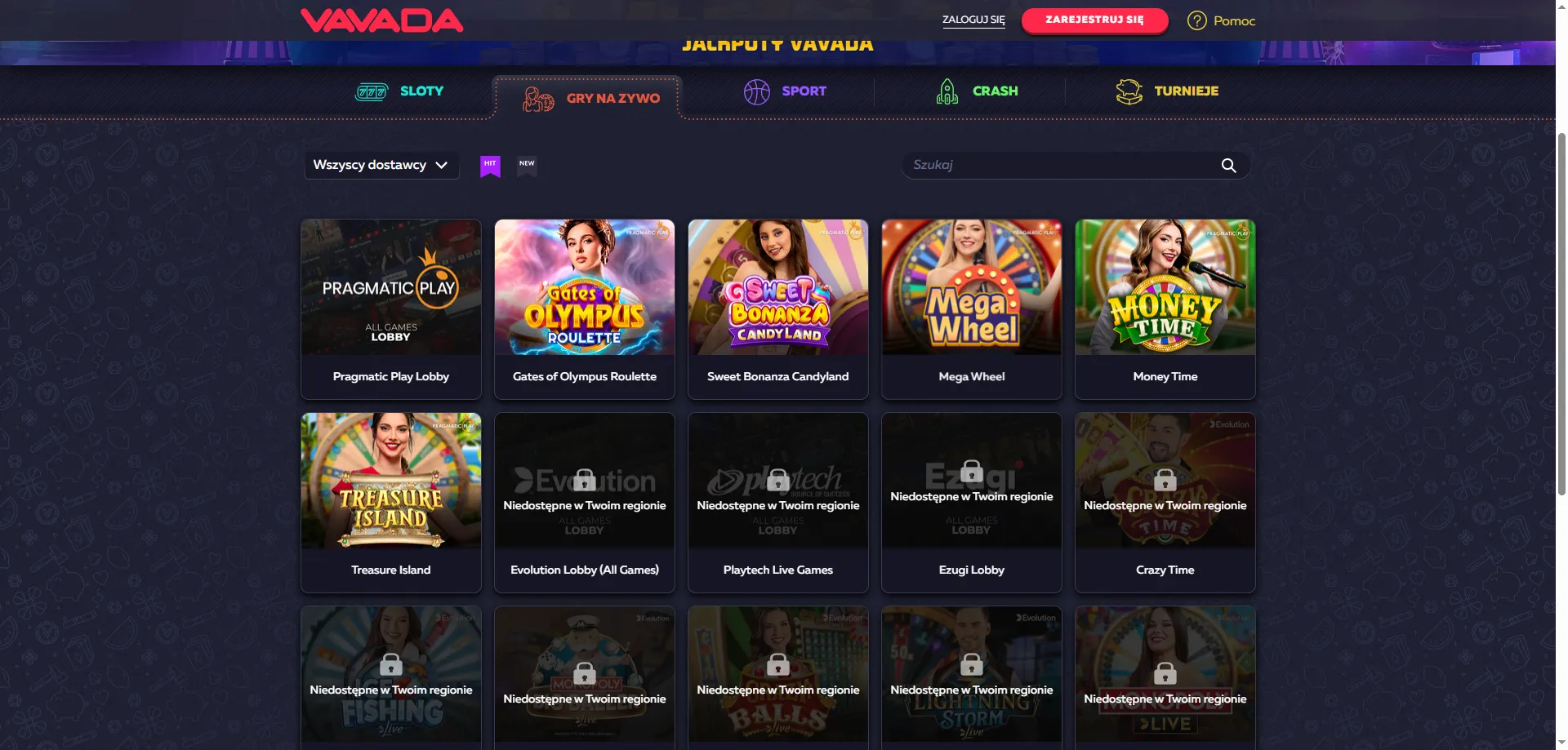 Vavada Casino live dealer – gry z krupierem na żywo w HD